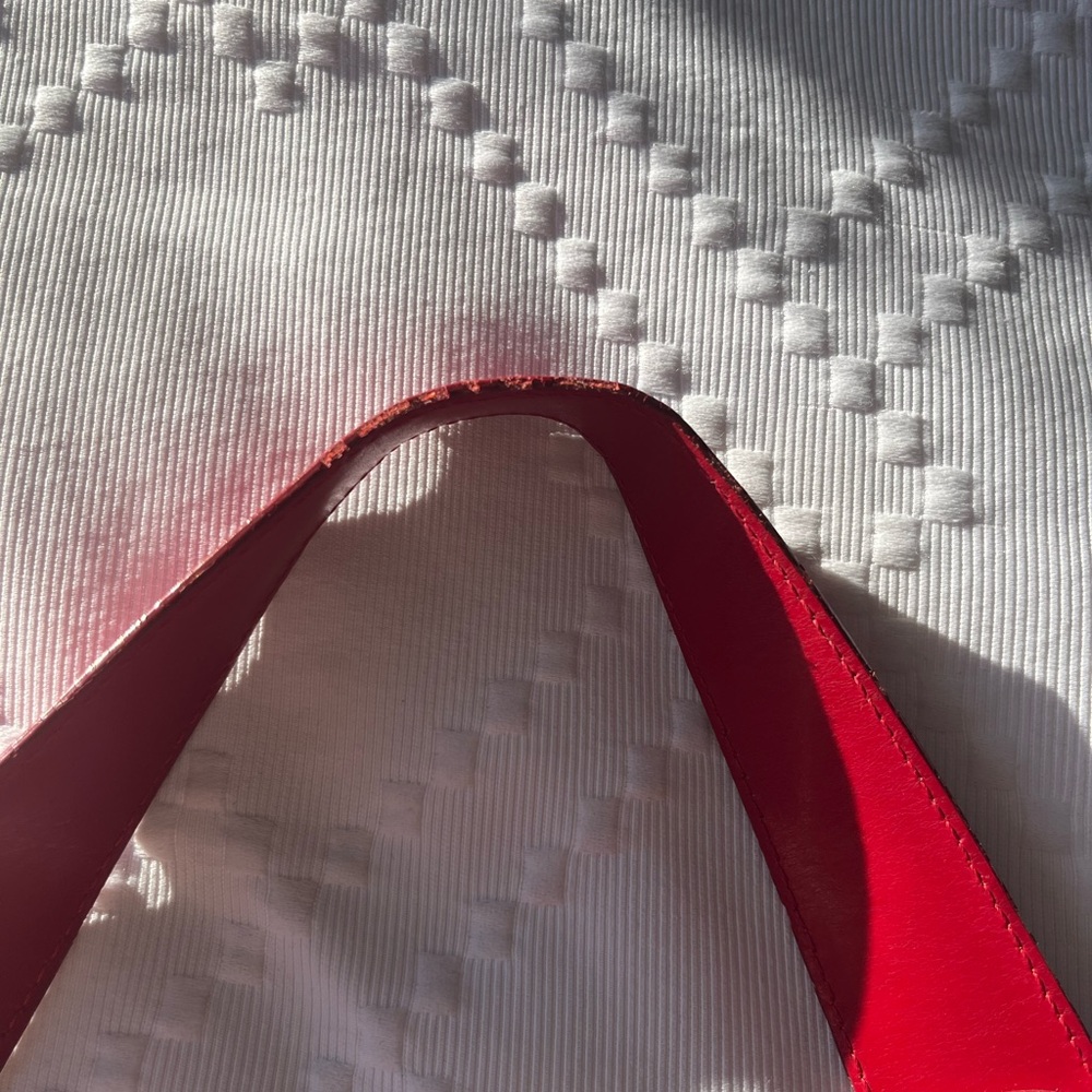 Donald J. Pliner Red Leather Shoulder Bag - Picture 7 of 7